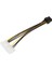 Plus PX-4260 2xmolex To 8 Pin Ekran Kartı Güç Kablosu Çevirici, 4pin To 8pin Ekran Kartı Güç Kablosu 1