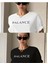 Oversize T-Shirt Baskılı Siyah Beyaz Renk 1
