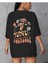 Oversize T-Shirt Yourself Baskılı Siyah Renk 1