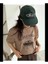 Oversize T-Shirt Believe Baskılı Açık Kahve Renk 1