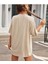 Oversize T-Shirt Baskılı Bej Renk 2