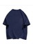 Oversize T-Shirt Baskılı Lacivert Renk 2