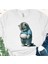 Oversize T-Shirt Baskılı Beyaz Renk 1