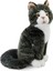 Of The World Oturan Kedi Peluş Oyuncak, Gri, 22CM 2