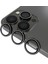iPhone 13 Pro/iphone 13 Pro Max Uyumlu Taşlı Tasarımlı Kamera Lens Temperli Koruyucu 3'lü (Siyah) 1