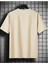 Oversize T-Shirt Black Baskılı Bej Renk 2