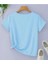 Oversize T-Shirt Baskılı Mavi Renk 2