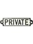Kraft 83516 'private' Cast Iron Sign 1