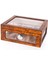 Cam Kapaklı Ahşap Humidor – Kahverengi Görünümlü - PHUM0127 1