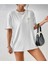 Oversize T-Shirt Baskılı Beyaz Renk 1