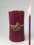 Balmumu Mum Dilek Mumu Doğal Petek Ince Uzun Parti Nişan Düğün Ritüel Doğum Günü Mum 15 Adet Beeswax Candle (Bordo) 1