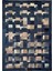 %100 Doğal Dana Derisi Kaymaz Taban Premium Patchwork Halı - Kahverengi Siyah 1