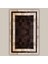 %100 Doğal Dana Derisi Kaymaz Taban Premium Patchwork Halı - Kahverengi Gold 2