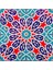 20x20 Cm Ac 28 Geometrik Desenli İznik Kırmızı Çini Karo 1