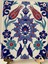 20X20 Cm Ac 4 İznik Lale Desen Kütahya Çini Karo 3