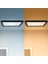 Siyah Akıllı Sıva Üstü Rgb Kare Panel Tavan Armatürü 12W 4