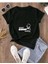 Oversize T-Shirt Baskılı Siyah Renk 1