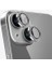 iphone 15 6.1 Inc 15 Plus 6.7 Kamera Koruma Lensi Alüminyum Çerçeveli Safir 9h Cam iphone 15-15 Plus Gümüş 3