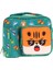 Erkek Çocuk, Yeşil Turuncu, Aslan Baskılı Isı Yalıtımlı Üç Bölmeli (Matara Cepli) Okul Beslenme Çantası L7254 2