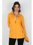 Kadın Kol Fermuarlı Sweatshirt Sarı 1