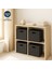 Siyah 4'lü Çok Amaçlı Keçe Organizer Dolap Içi Düzenleyici Sepet Seti 30 x 30 cm 1
