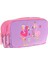Kids Pembe Mor, Flamingolar, Kız Çocuk Üç Gözlü Okul Kalem Çantası - L8240 1