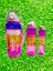Sports Renkli Akrilik Spor 3lü Motivasyon Suluk Matara 3ADET 2000ML 900ML 350ML 1