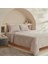 Home White Collection Vinas 80 TEL%100 Pamuk, Çift Kişilik Saten Biyeli Nevresim Takımı, Açık Gri 2