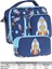 Kids Erkek Çocuk Lacivert Roket Üç Bölmeli Thermo Beslenme Çantası ve Kalemlik Seti (L7260+L8260) 2