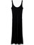 Slim Fit Kolsuz U Yaka Kalın Askılı Uzun Saten Elbise 4