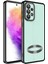 Samsung Galaxy A32 4g Kılıf Logo Gösteren Parlak Kenarlı Kamera Lens Korumalı Şeffaf Omega Silikon Kapak 1