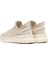 Zero Erkek Bej Bağcıklı Kalın Tabanlı Kumaş Sneaker 25SFD69426F 5