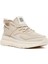 Zero Erkek Bej Bağcıklı Kalın Tabanlı Kumaş Sneaker 25SFD69426F 6