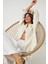 Oversize Basic Müslin Gömlek Açık Krem LMX0002 1
