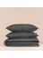 %100 Pamuk Percale Nevresim Seti 160X220 cm Antrasit - Pure Serisi 2