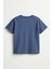 Erkek Çocuk %100 Pamuklu Baskılı Kısa Kollu Tişört - Indigo (3-4 Yaş 8-9 Yaş) 3