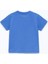 Erkek Çocuk %100 Pamuklu Baskılı Kısa Kollu Tişört - Mavi (3-4 Yaş 8-9 Yaş) 3