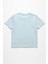 Erkek Çocuk %100 Pamuklu Baskılı Kısa Kollu Tişört - Açık Mavi (3-4 Yaş 8-9 Yaş) 3