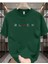 Oversize T-Shirt Black Baskılı Yeşil Renk 1