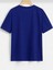 Oversize T-Shirt Kedi Baskılı Mavi Renk 2