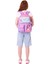 Kız Çocuk Peluş Flamingolu Ilkokul Okul Sırt Çantası - Mor Pembe - L5240 6