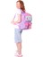 Kız Çocuk Peluş Flamingolu Ilkokul Okul Sırt Çantası - Mor Pembe - L5240 7
