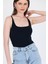 Siyah Ince Askılı Çıtçıtlı Bodysuit 13255 1
