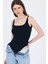 Siyah Ince Askılı Çıtçıtlı Bodysuit 13255 4