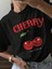 Kadın Oversize Happy Cherry T-Shirt 1