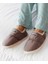 Dark Plum Parachute Women Slipper Kadın Günlük Ev Pandufu Par-Kkm Kahverengi 2