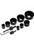 58129 12 Pc Holesaw Kit, Black 1
