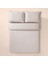 %100 Pamuk Percale Nevresim Seti 260X240 cm Gri - Pure Serisi 3