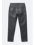 Kadın Yüksek Bel Parlak Mum Kumaş Wide Leg Jean Pantolon 2