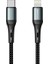Örgülü iPhone Uyumlu Type C-Lightning Pd Hızlı Şarj Kablosu, Siyah (100 Cm) 1